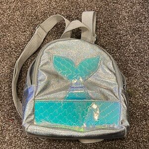 Cat & Jack Girls Zipper Adjustable Strap Mermaid Backpack
